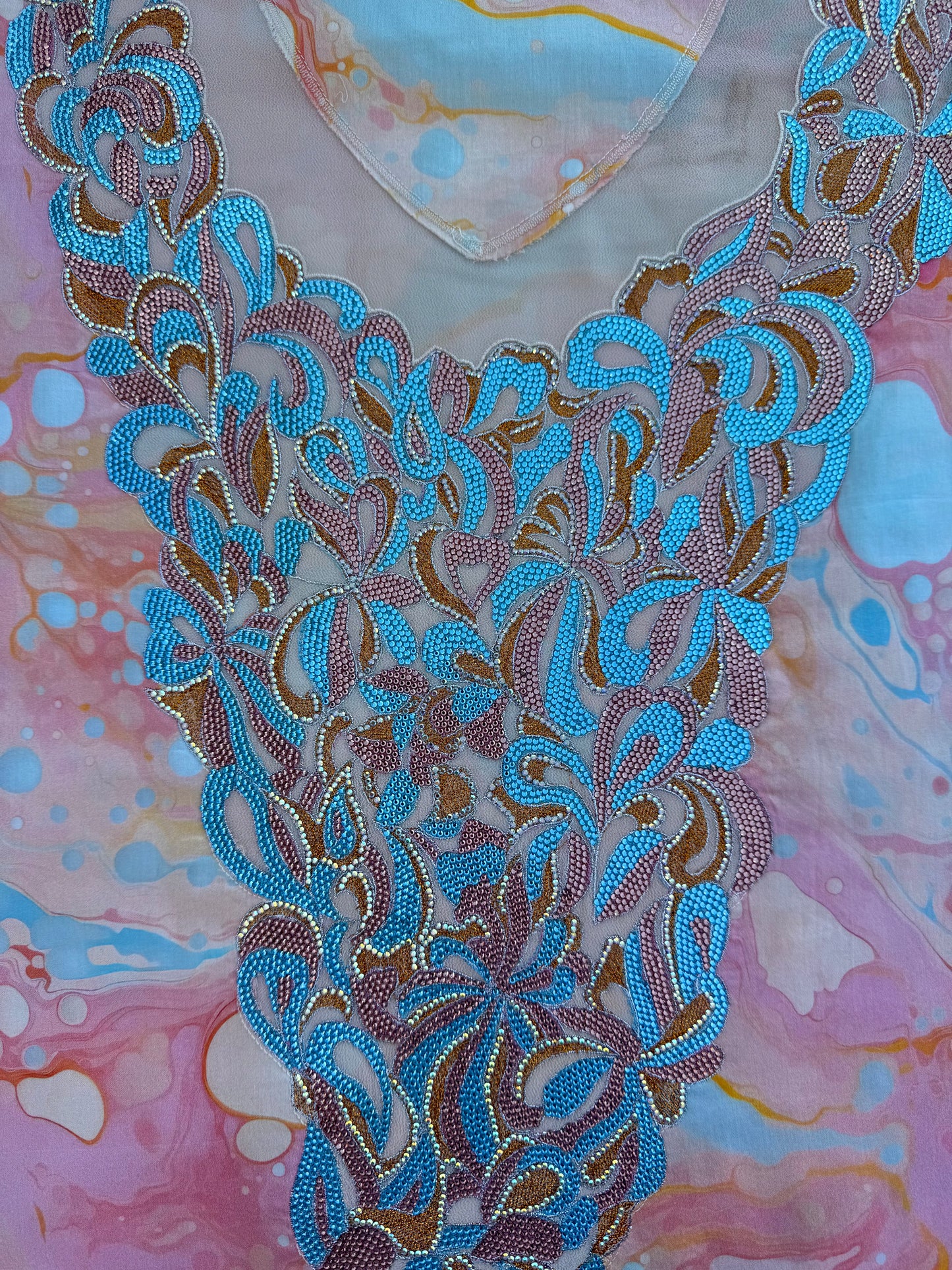 Blush Embroidered