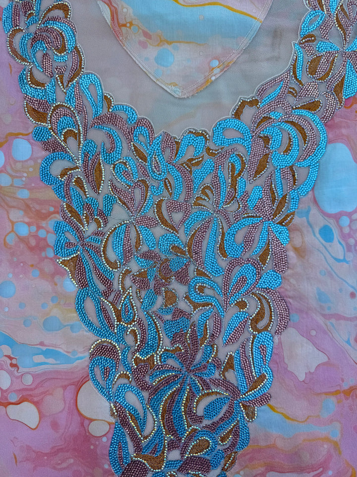 Blush Embroidered