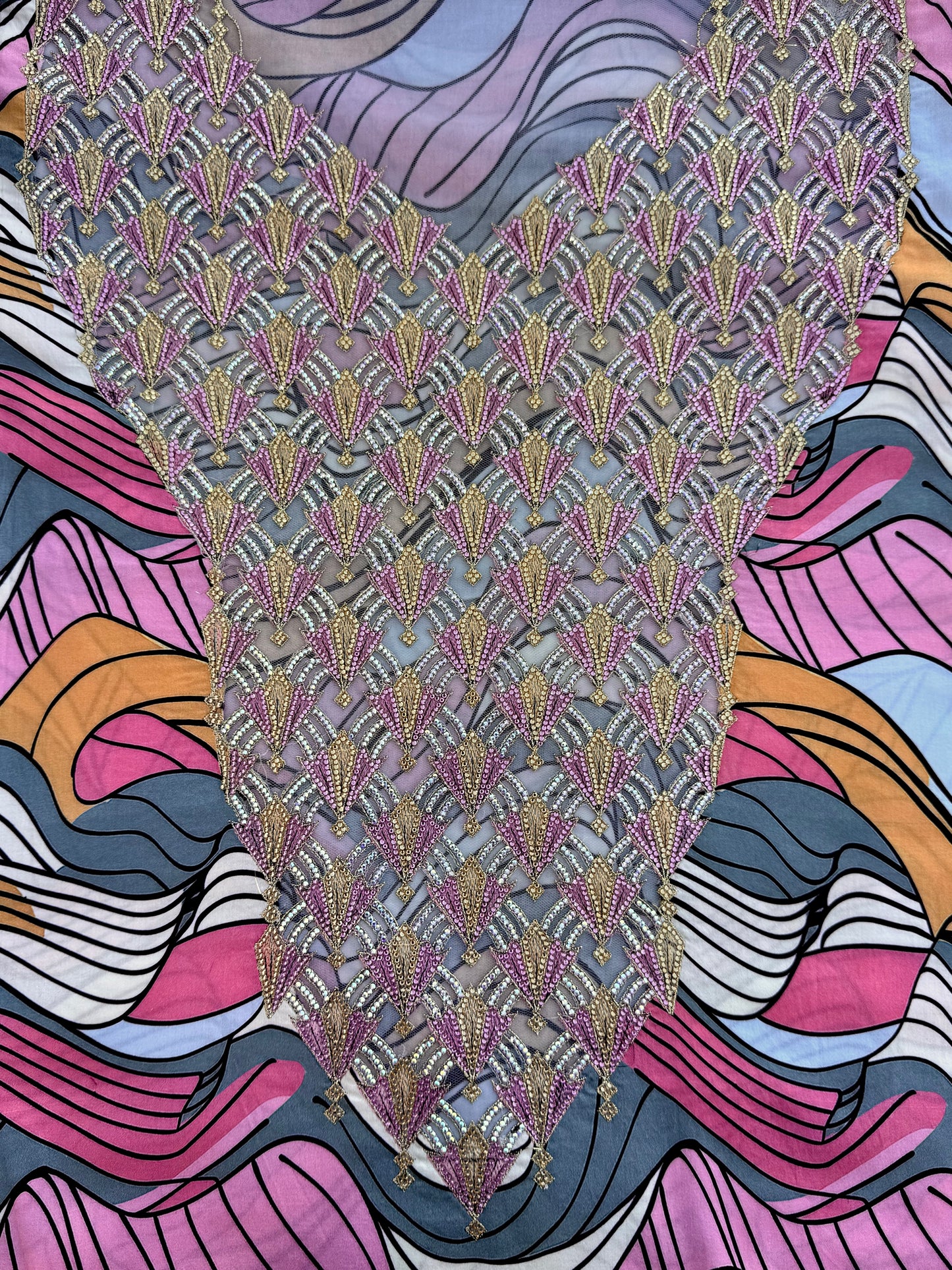 Flashback Pink Embroidered