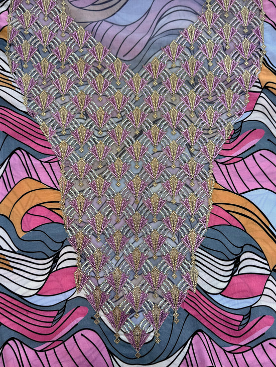 Flashback Pink Embroidered